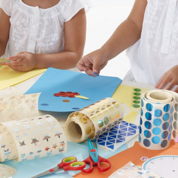 Sticker Redondo Metalizado - Apli Única