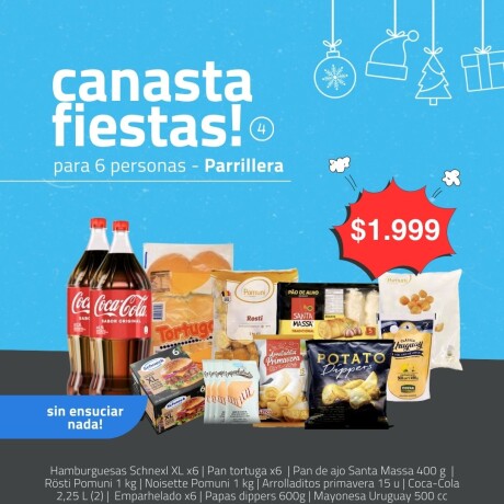 CANASTA FAMILIAR PARILLERA PARA 6 PERSONAS CANASTA FAMILIAR PARILLERA PARA 6 PERSONAS