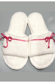 CHINELA CON DETALLE SATEN BLANCO
