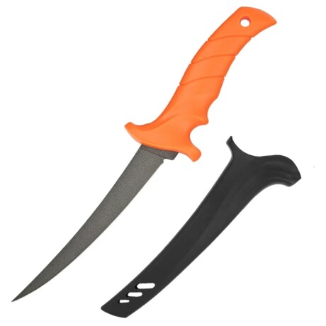 Cuchillo fileteador de acero inoxidable 9" Naranja