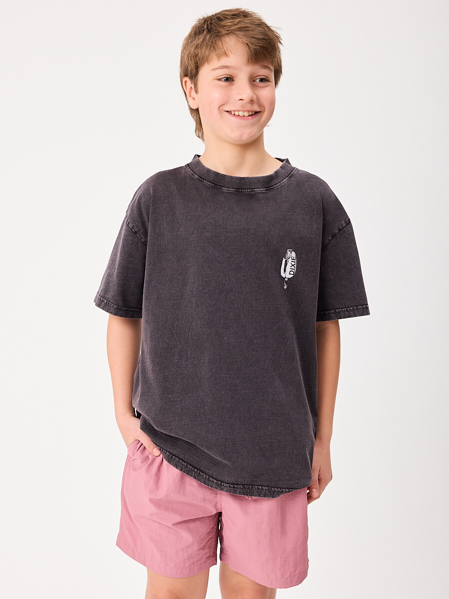 T-SHIRT M/C PALITO TEEN DIXIE Negro