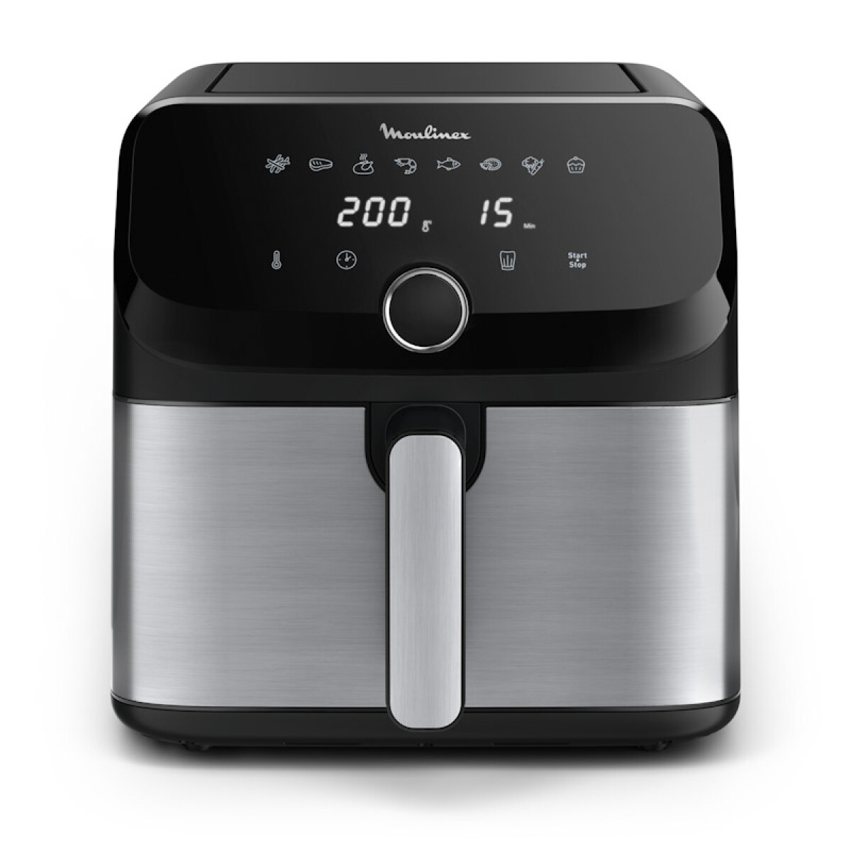 Freidora sin aceite Moulinex Easy Fry Mega - 7,5Lts. Digital, 8 programas automaticos 