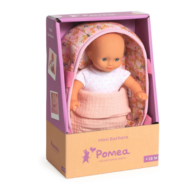 Muñeca Mini Pomea con moises Bárbara Djeco Muñeca Mini Pomea con moises Bárbara Djeco
