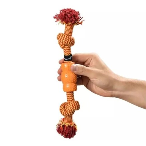 Mordedor Con Cuerda Para Mascota Naranja Mordedor Con Cuerda Para Mascota Naranja