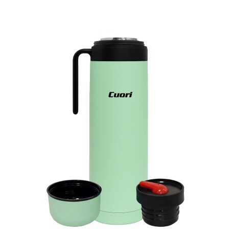 TERMO COURI RECUBIERTO 1 LITRO COLOR VERDE 001