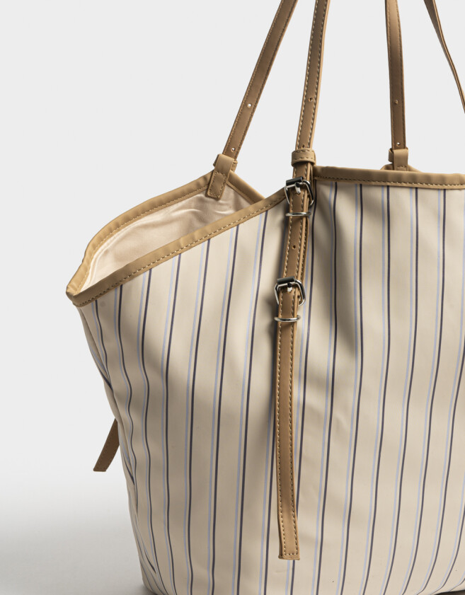 Shopper Carteras De Mano - Estampado Rayas