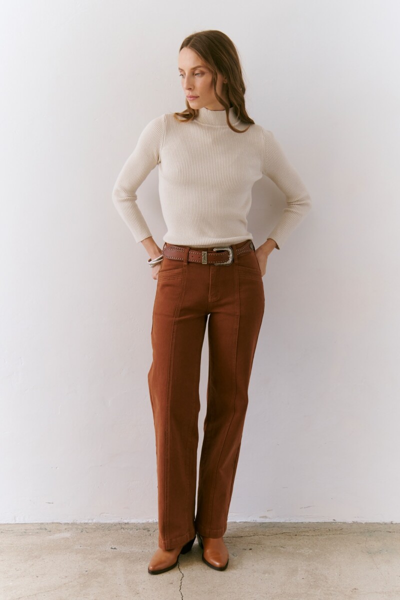 PANTALON VERTICAL CARAMELO
