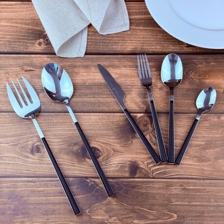 Juego de Cubiertos + Utensilios para Ensalada 26 Piezas Juego de Cubiertos + Utensilios para Ensalada 26 Piezas