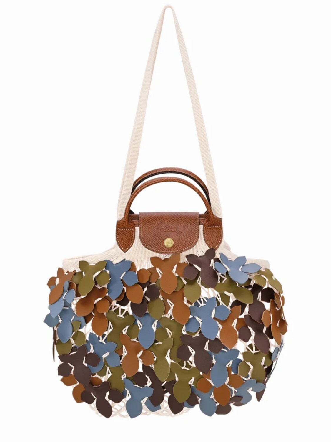 LONGCHAMP - LE PLIAGE FILET CAMO, CARTERA DE RED L Verde