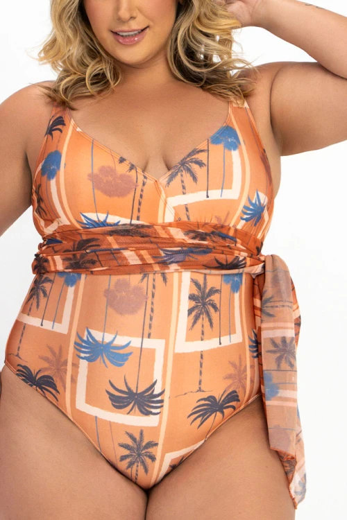 Malla con Vestido Coral