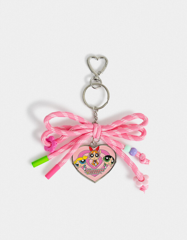 Llavero Llavero Y Charm De Moño "chicas Superpoderosas" - Combinacion Multicolor