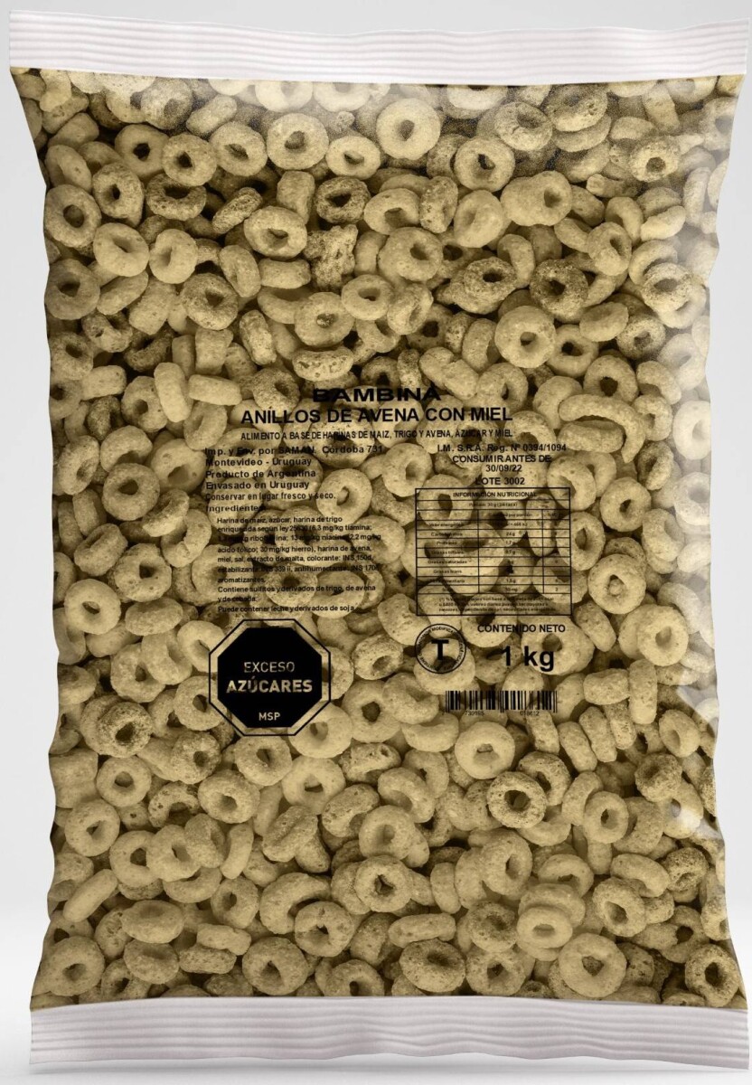 CEREAL BAMBINA 1K AVENA Y MIEL 