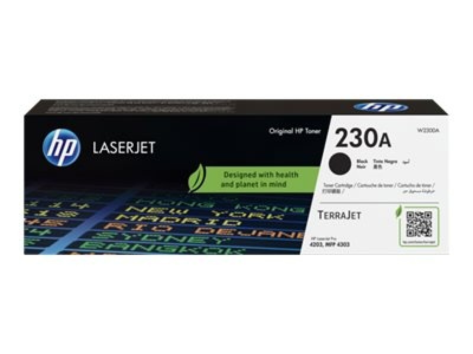 HP 230A - Negro - original - LaserJet - cartucho de tóner (W2300A) - para Color LaserJet Pro 4201, 4203, MFP 4301, MFP 4303 