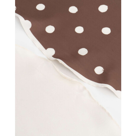 Set De Pañuelos De Raso Marron Chocolate