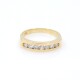 Anillo en oro 18k amarillo y 7 brillantes Anillo en oro 18k amarillo y 7 brillantes