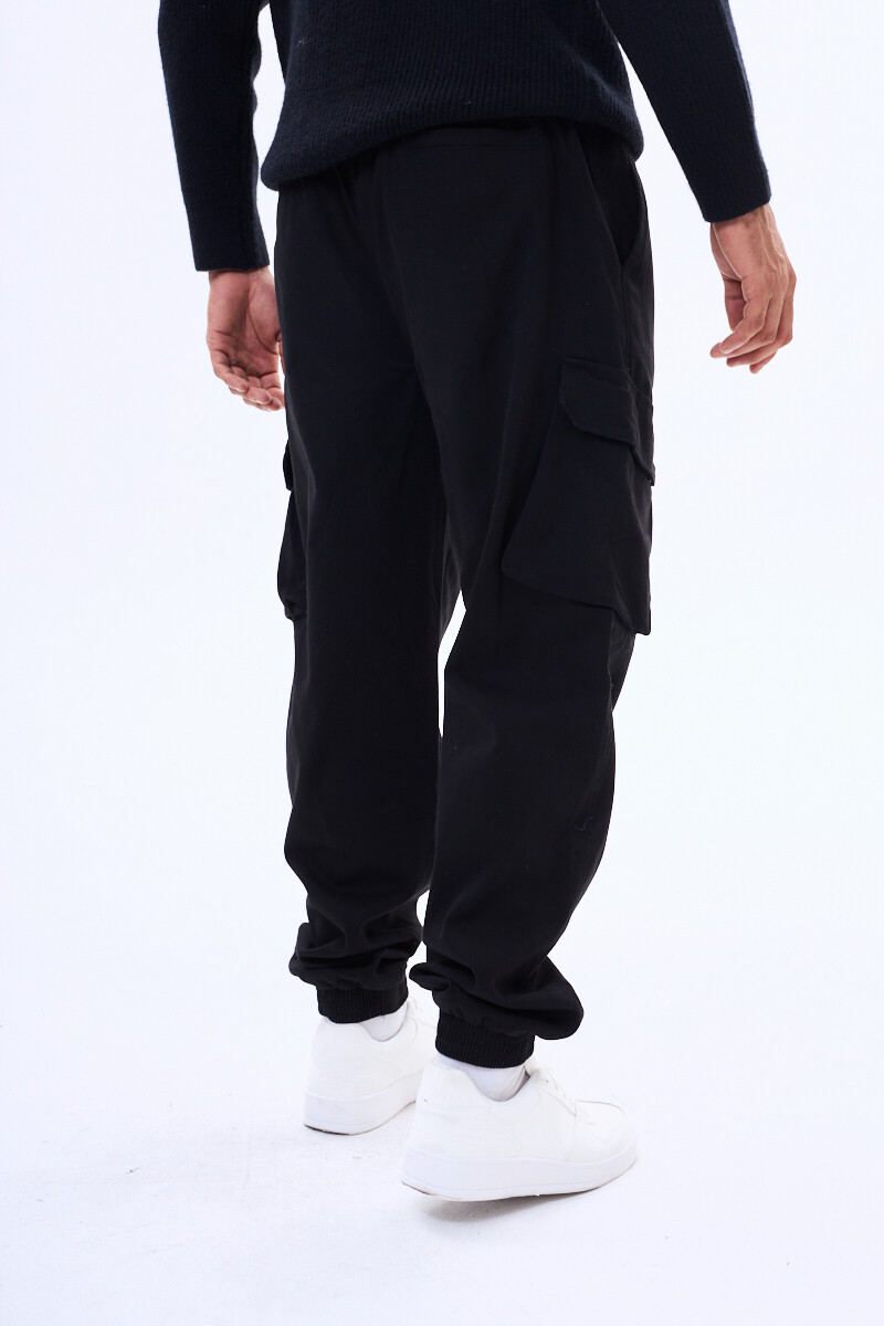 Pantalon de gabardina Rocha Negro