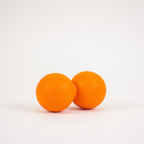 Esfera Doble Masajeadora Rígida Naranja