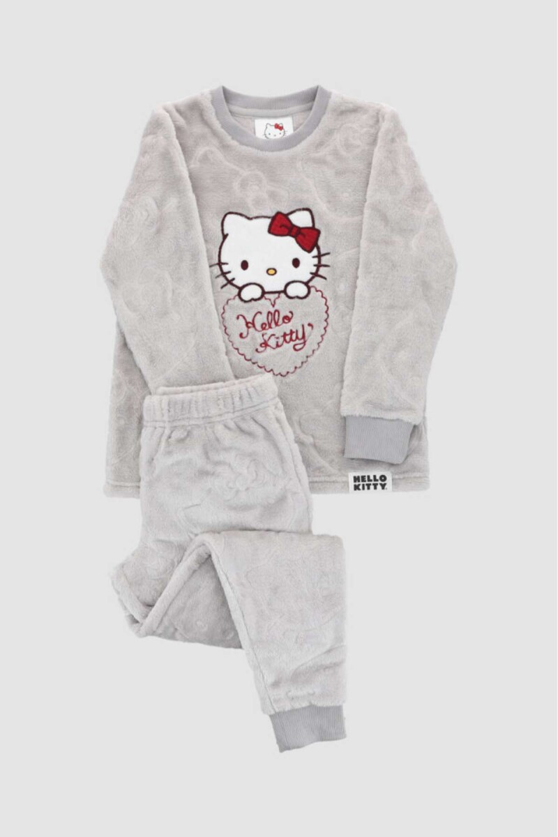Pijama hk 3d mini - Gris melange 