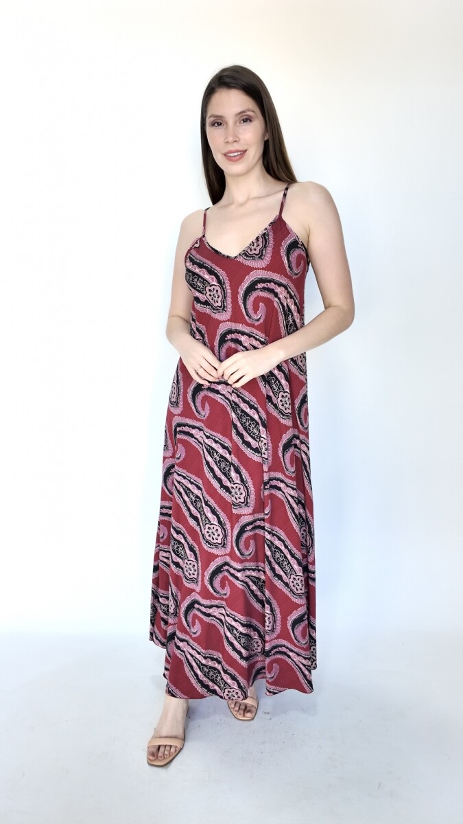 Vestido Aramir - Bordó 