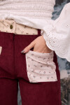 Pantalon Turenne Bordo