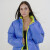 Campera Pulau Puffer Gloffy Reversible Azul