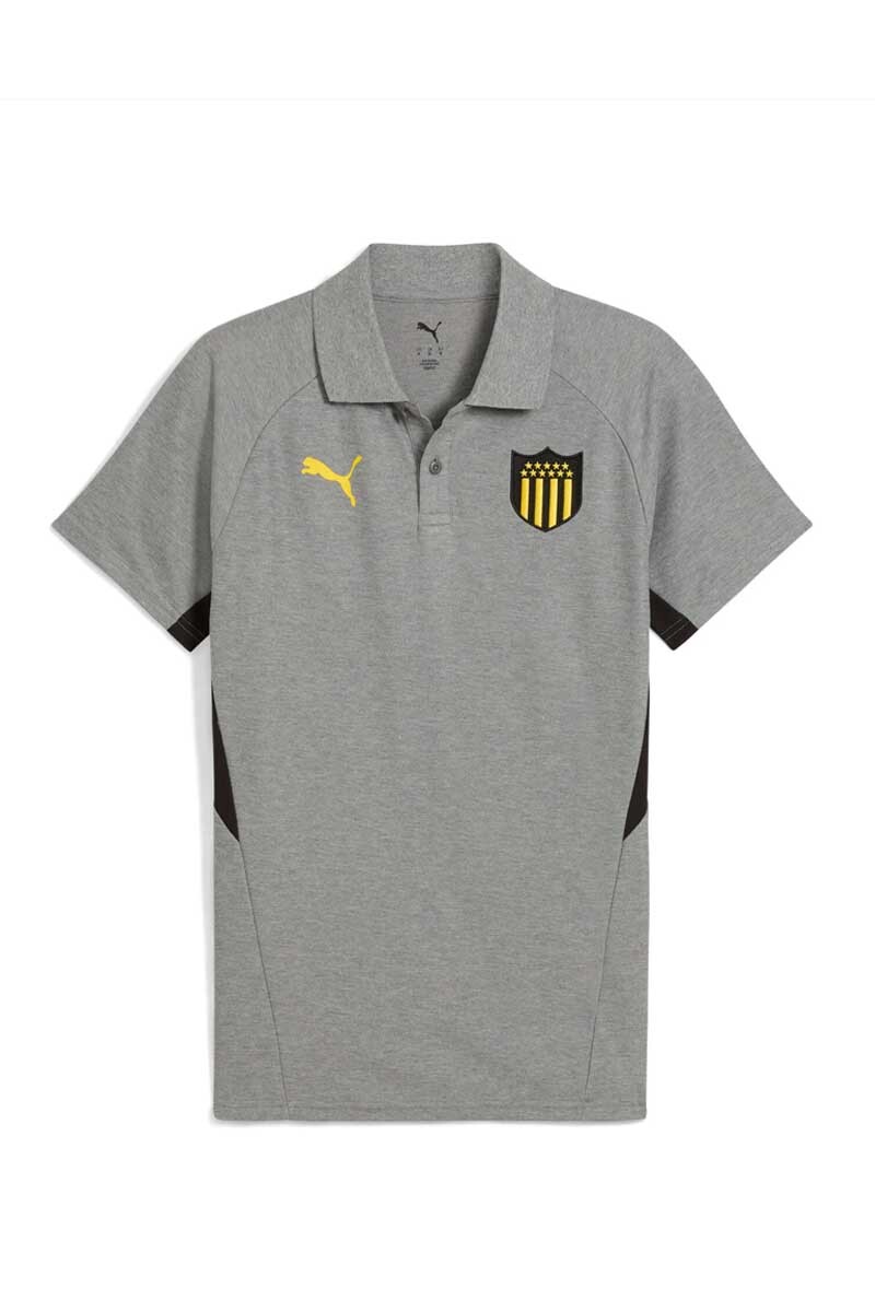 REMERA POLO PUMA CLUB ATLETICO PEÑAROL EVOSTRIPE Gris
