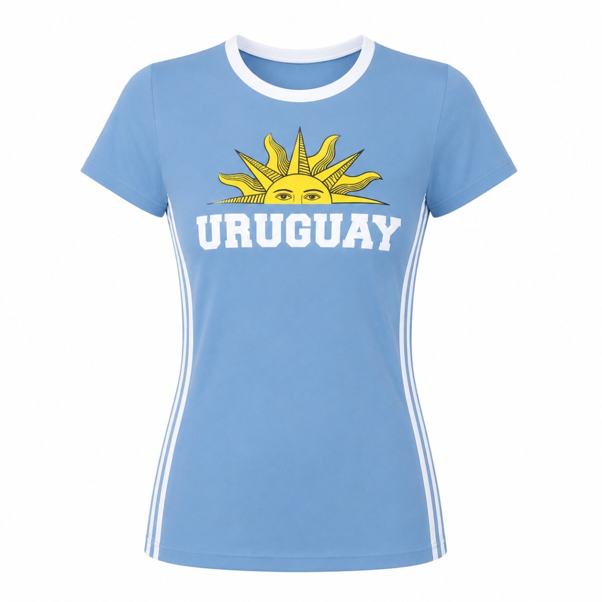 CAMISETA DAMA SOL UY CELESTE CE-DASOLUY-18 TALLE XXL - CELESTE 