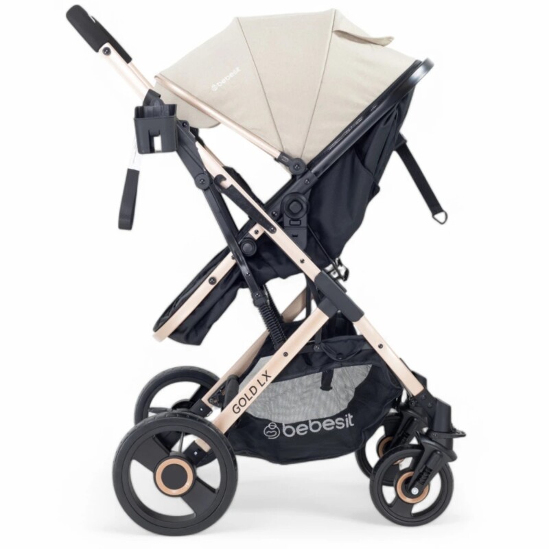 Coche VOX GOLD, Ruedas todo terreno, Asiento 2 en 1 con Moises, Bebesit color Beige Coche VOX GOLD, Ruedas todo terreno, Asiento 2 en 1 con Moises, Bebesit color Beige