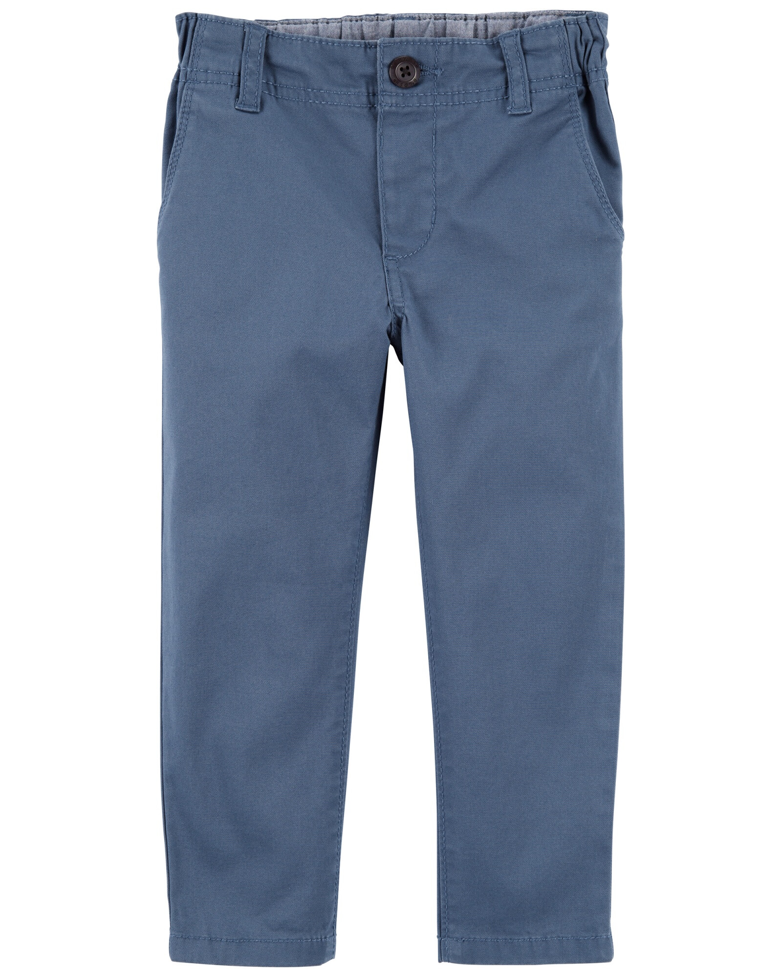 Pantalón clásico de sarga, entallado, azul Pantalón clásico de sarga, entallado, azul