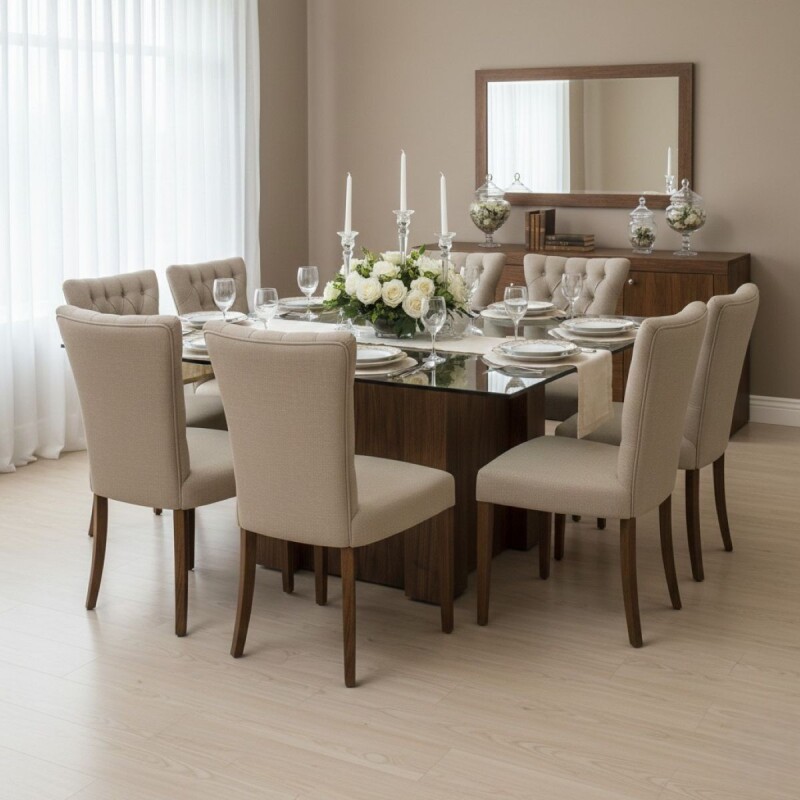 JUEGO COMEDOR SOCHI/8 - CREMA 305540 (CD) Unica