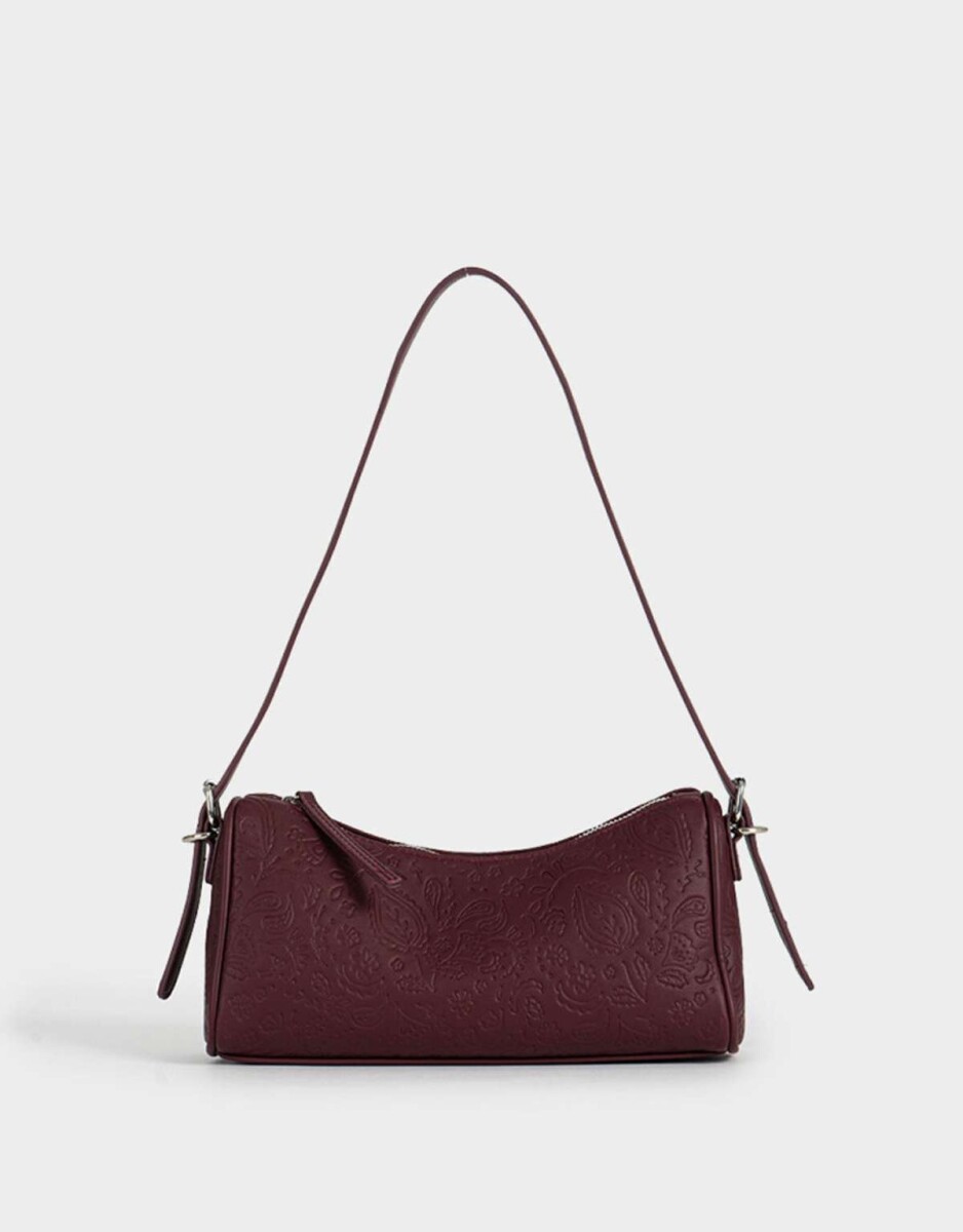 Bandolera Suede Chocolate - Violeta Uva 