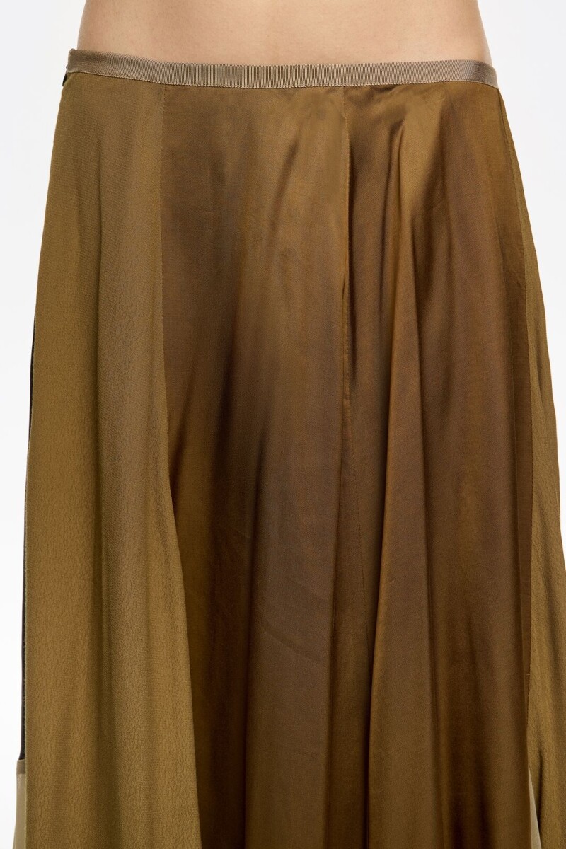 FALDA PATCHWORK Camel