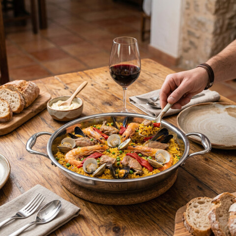 Sarten Paellera de Acero Inoxidable Sarten Paellera de Acero Inoxidable