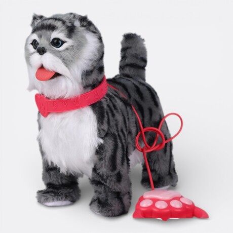Peluche de Perro con Sonido Shiba Inu Gris