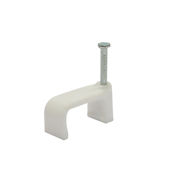 Grampa plástica rectangular 3x2,5mm 100 uds blanco LF2955