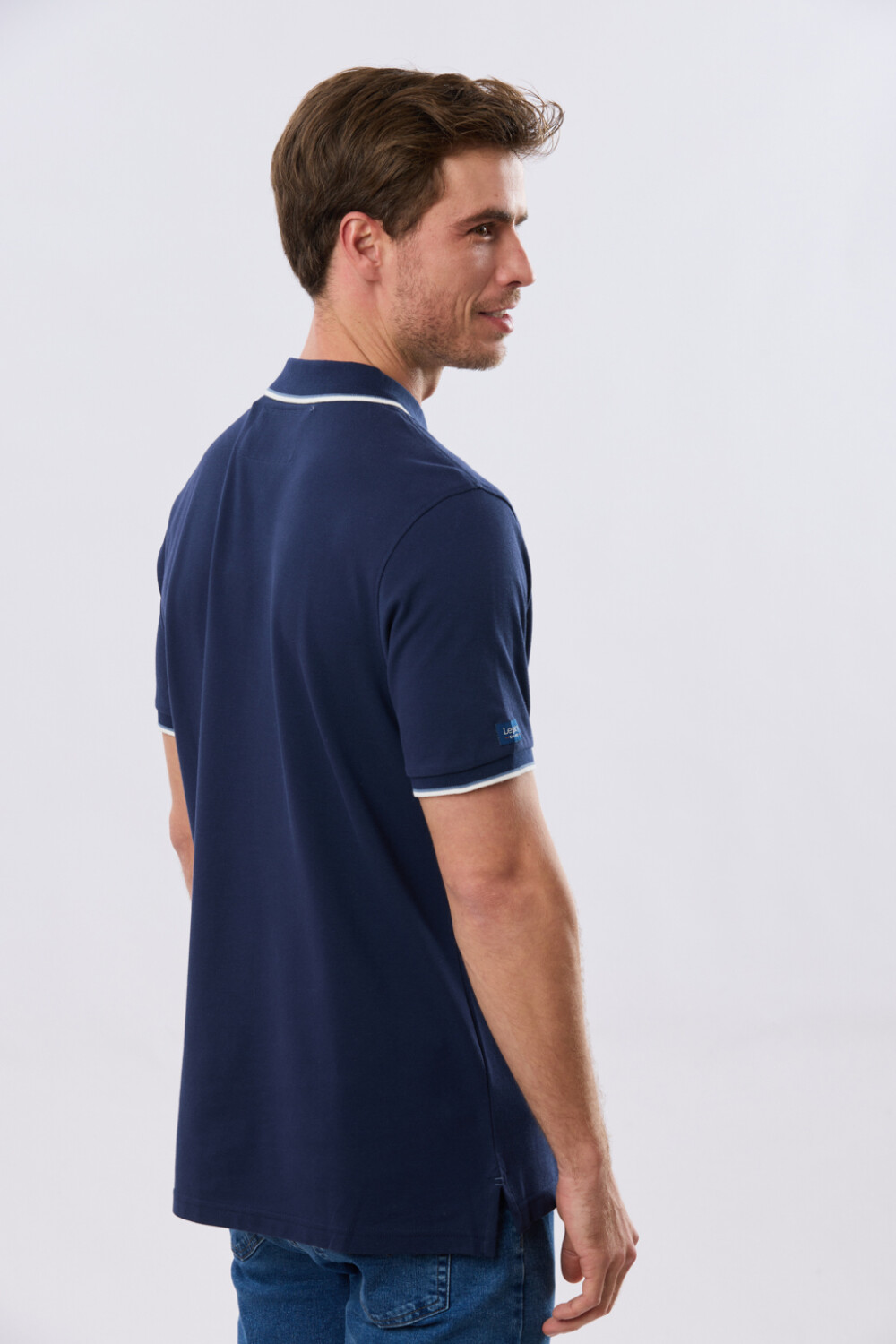 REMERA POLO LISA PIQUÉ Azul