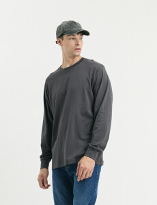 520682 T-SHIRT HARRINGTON LABEL Gris Oscuro