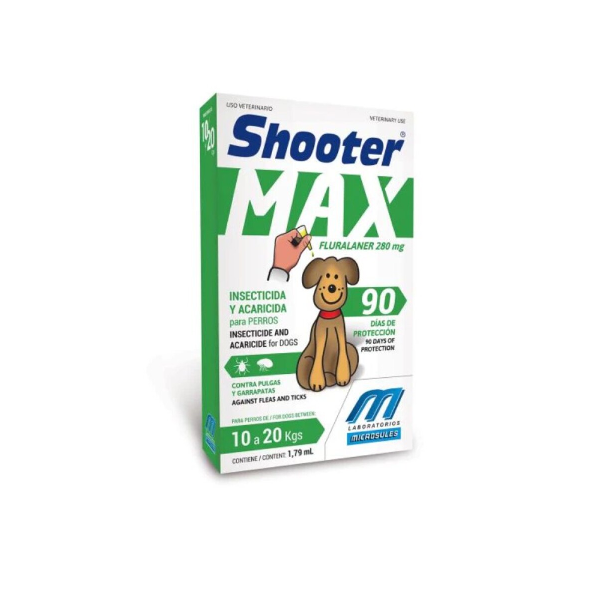 Pipeta Shooter Max Perros 10 a 20 Kg 