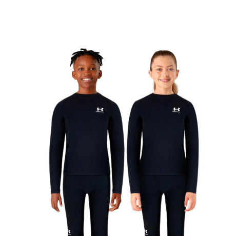 Remera Niño Under Armour HeatGear de Manga Larga Black