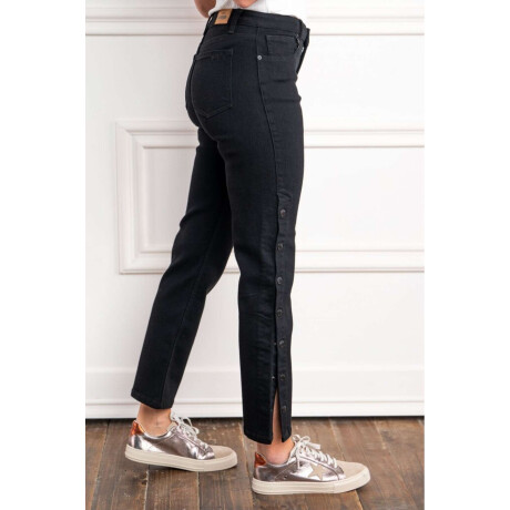 Jean Recto Botones Negro