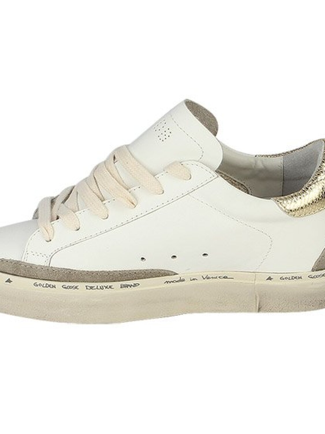 Golden Goose-Championes de cuero Hi Star Classic Blanco