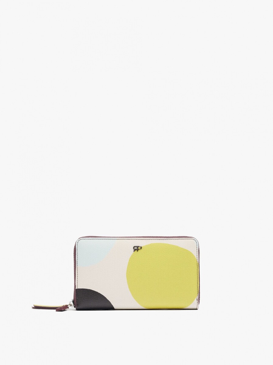 Cartera Estampada Con Textura - multicolor 