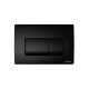Pulsador Doble Descarga Mecanico Metal Mate Color Negro