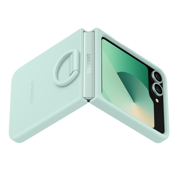 Protector De Silicona Para Galaxy Z Flip6 VERDE