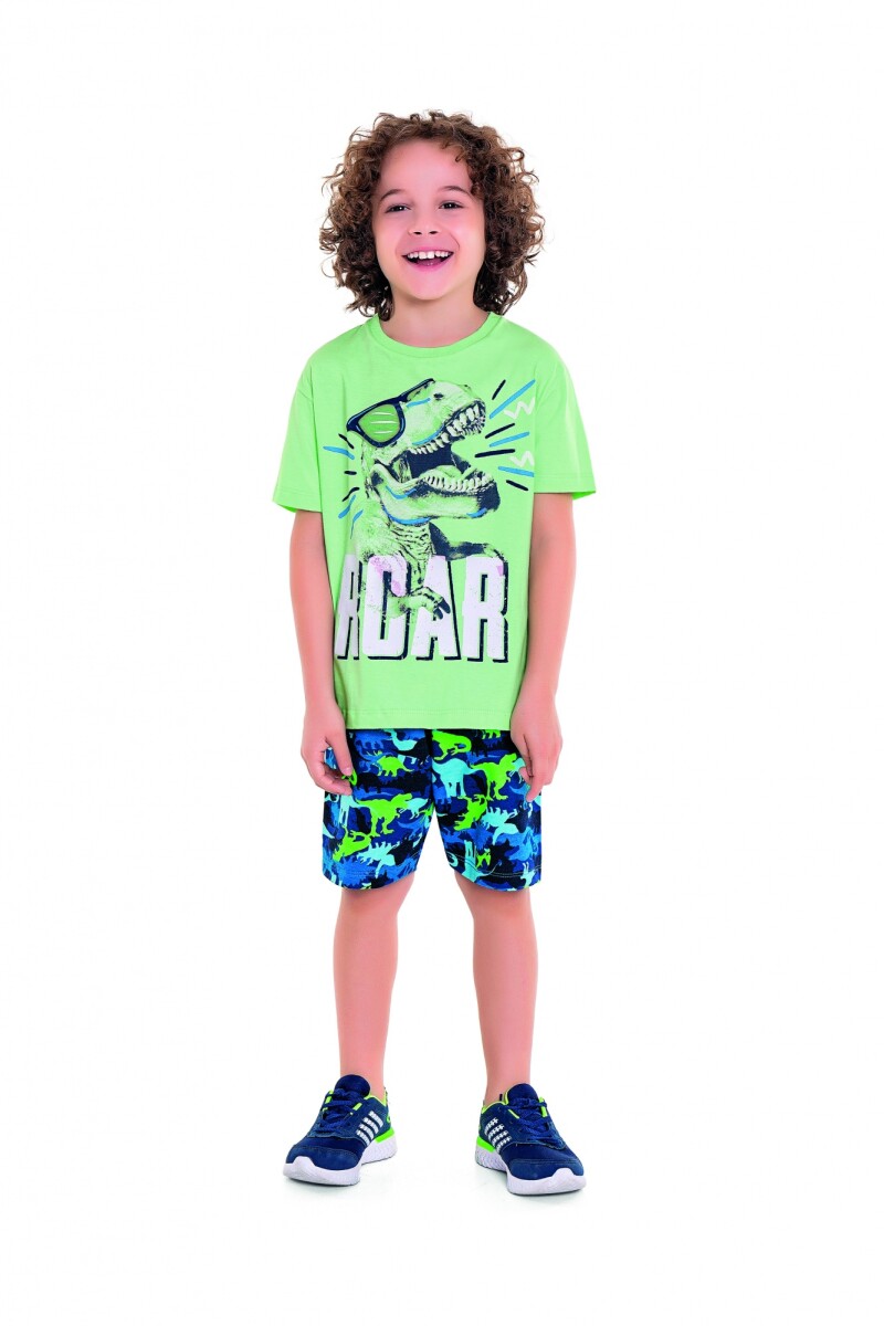 Conjunto para niños (camiseta y shorts) VERDE