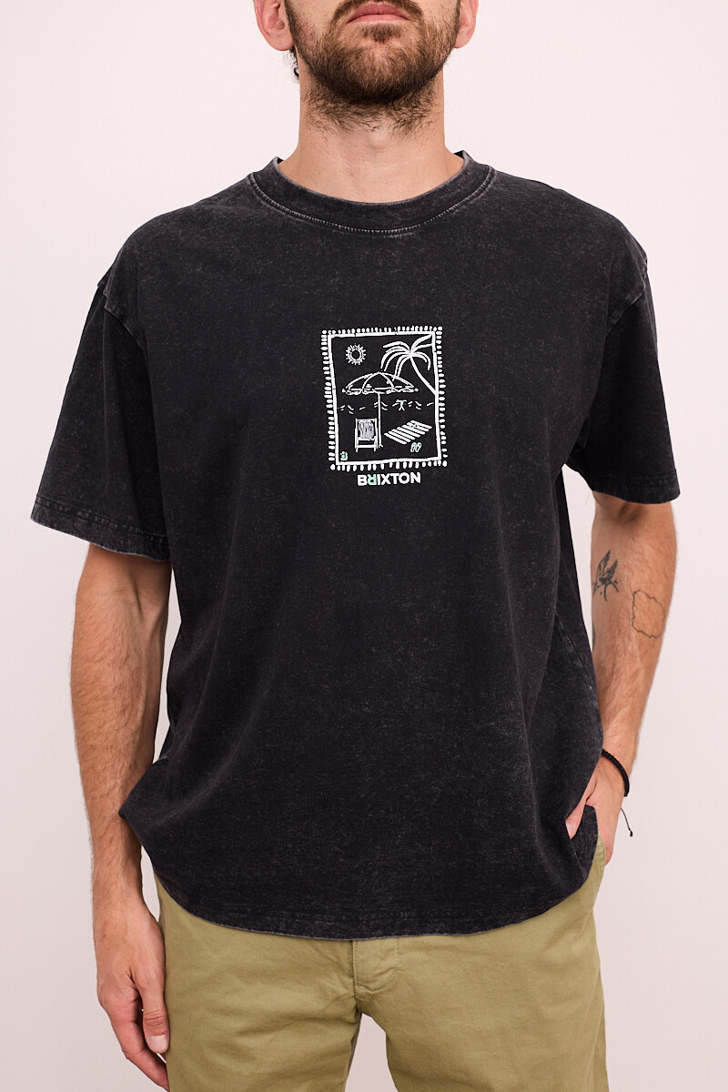Camiseta Oversize Playa Brixton Negra