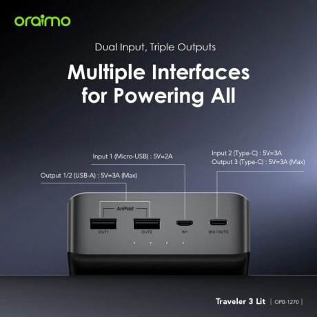 Powerbank Oraimo 27000 mAh OPB-1270 V01