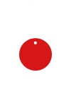 Tag circular liso ROJO