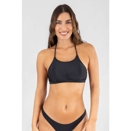 Top halter Negro