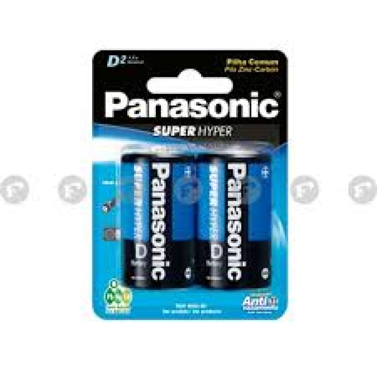Pilas Panasonic D Grandes Pack x2 